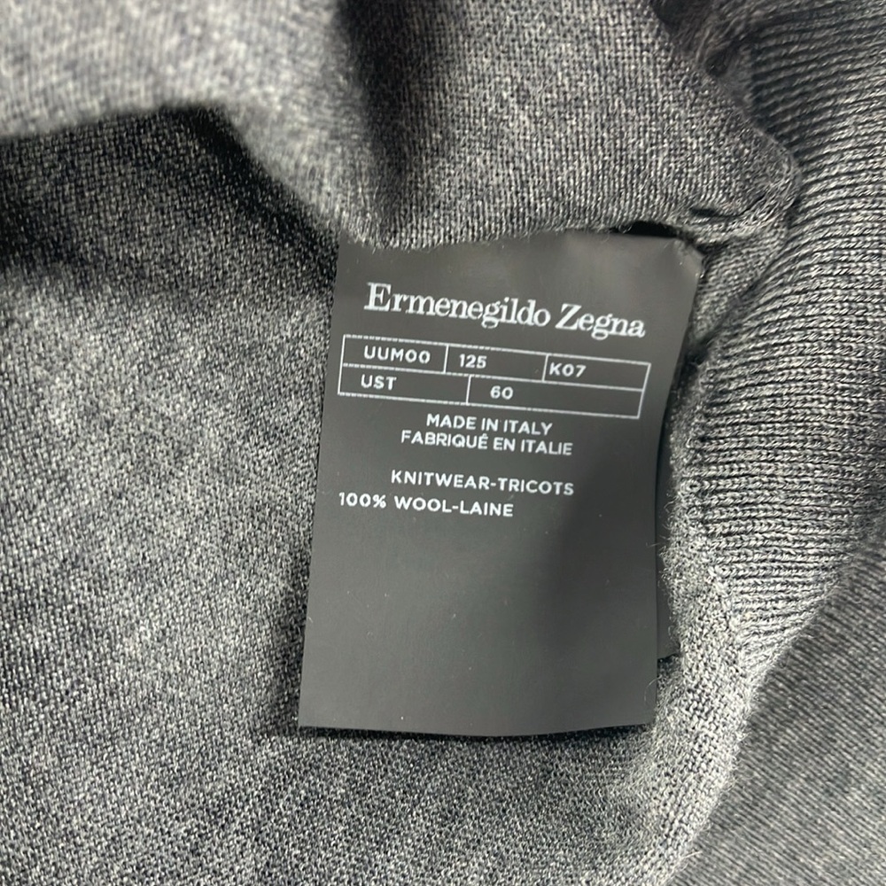 Recent: Zegna Men's High-Performance Wool Half-Zip Sweater - Size 60 EU / 50 US
